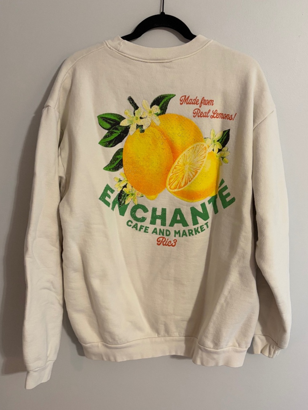 Daniel Ricciardo Enchante lemon crewneck sweatshirt